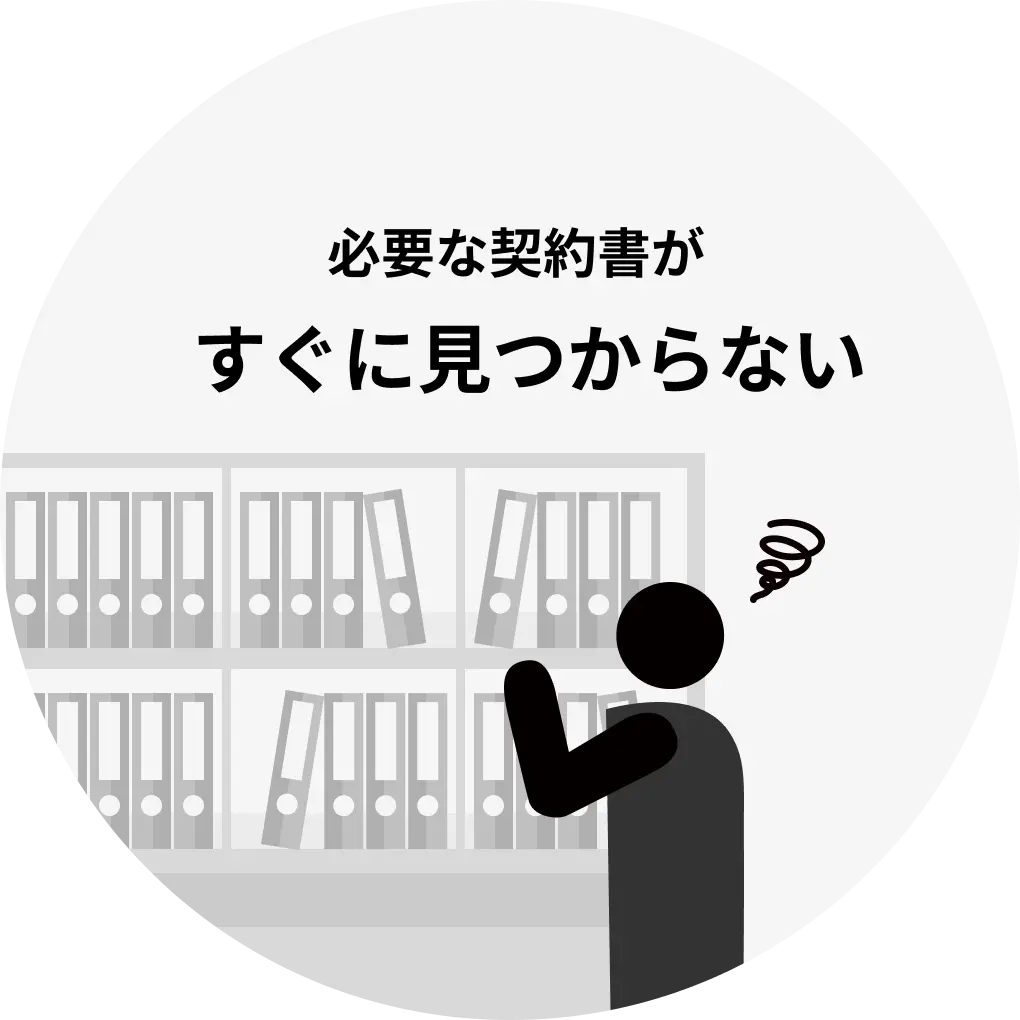 必要な契約書がすぐに見つからない